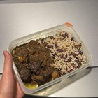 made oxtail with rice and peas for the very first time